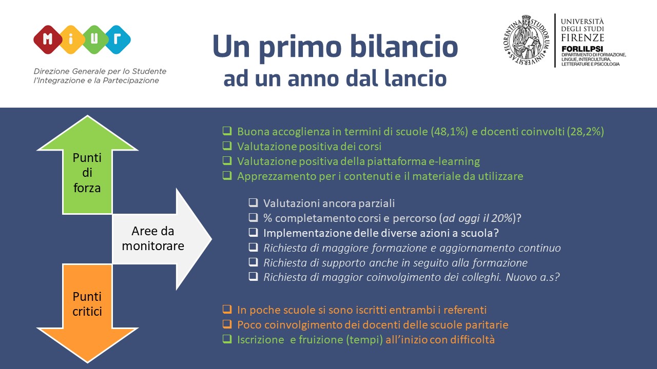 Piattaforma ELISA_un primo bilancio ad un anno dal lancio